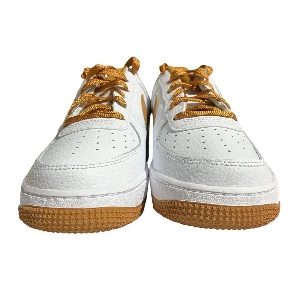 Nike Sneakers Boys 6.5Y Pecan Brown‎ Air Force 1 BG Streetwear White FJ0706 100